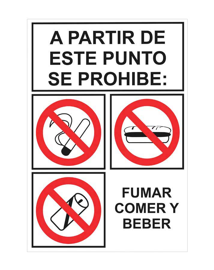 Un cartel de prohibido fumar en una pared que dice prohibido fumar.